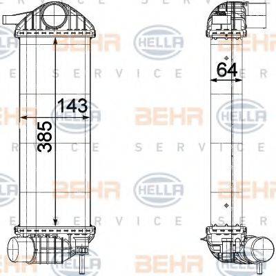 BEHR HELLA SERVICE 8ML376755541 Інтеркулер