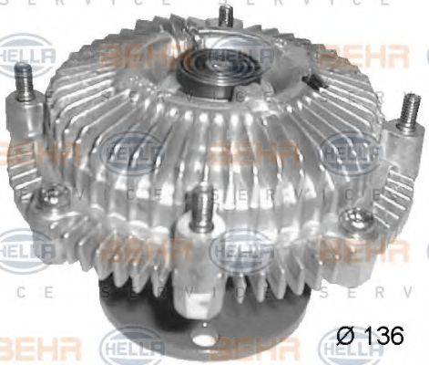 BEHR HELLA SERVICE 8MV376758661 Зчеплення, вентилятор радіатора