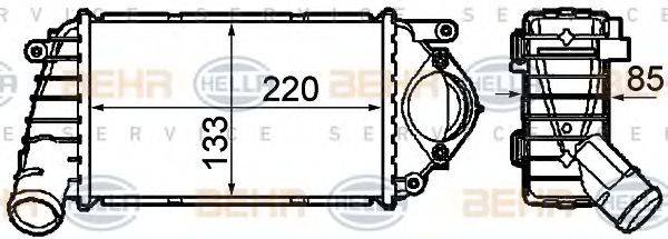 BEHR HELLA SERVICE 8ML376760631 Інтеркулер