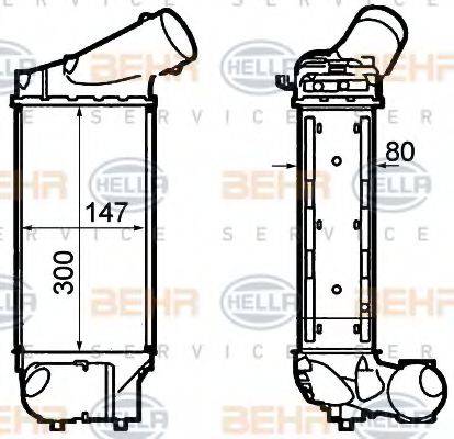 BEHR HELLA SERVICE 8ML376760731 Інтеркулер