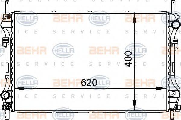 BEHR HELLA SERVICE 8MK376764101 Радіатор, охолодження двигуна