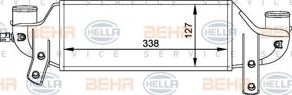 BEHR HELLA SERVICE 8ML376765001 Інтеркулер