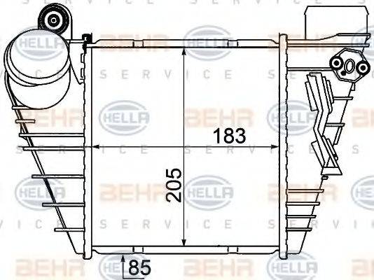 BEHR HELLA SERVICE 8ML376776051 Інтеркулер