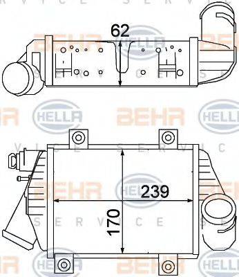 BEHR HELLA SERVICE 8ML376776591 Інтеркулер