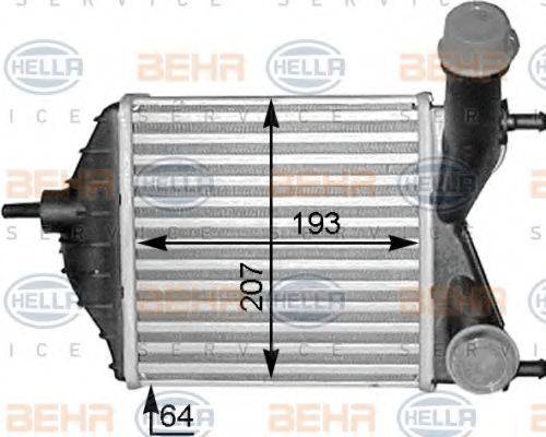 BEHR HELLA SERVICE 8ML376783551 Інтеркулер