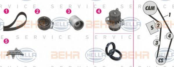 BEHR HELLA SERVICE 8MP376809871 Водяний насос + комплект зубчастого ременя