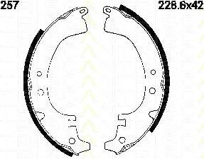 TRISCAN 810010257 Комплект гальмівних колодок