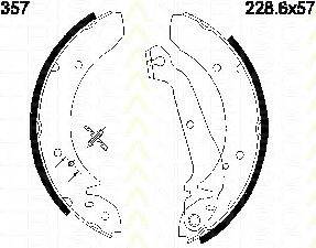 TRISCAN 810016357 Комплект гальмівних колодок