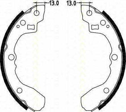 TRISCAN 810018590 Комплект гальмівних колодок