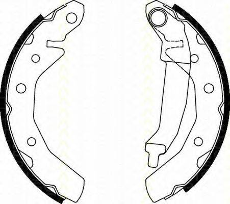 TRISCAN 810021610 Комплект гальмівних колодок
