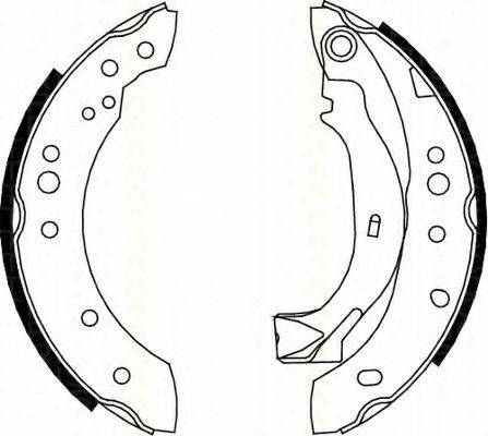TRISCAN 810038001 Комплект гальмівних колодок
