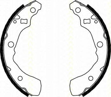 TRISCAN 810041618 Комплект гальмівних колодок