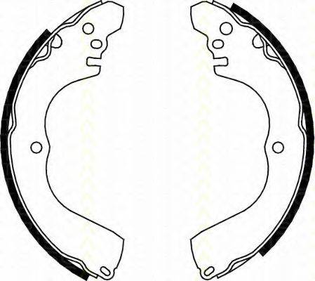 TRISCAN 810042017 Комплект гальмівних колодок; Комплект гальмівних колодок, стоянкова гальмівна система