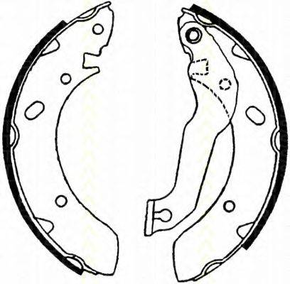 TRISCAN 810043561 Комплект гальмівних колодок