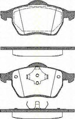 TRISCAN 811010502 Комплект гальмівних колодок, дискове гальмо