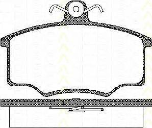 TRISCAN 811010776 Комплект гальмівних колодок, дискове гальмо