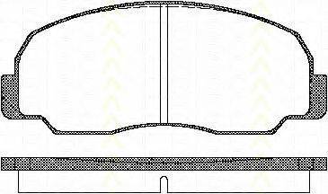 TRISCAN 811010834 Комплект гальмівних колодок, дискове гальмо