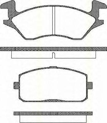 TRISCAN 811013010 Комплект гальмівних колодок, дискове гальмо