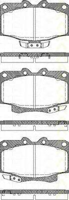 TRISCAN 811013023 Комплект гальмівних колодок, дискове гальмо