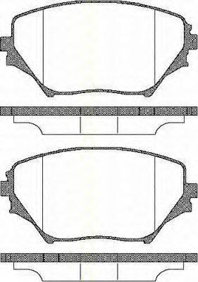 TRISCAN 811013024 Комплект гальмівних колодок, дискове гальмо