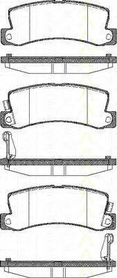 TRISCAN 811013040 Комплект гальмівних колодок, дискове гальмо