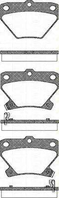 TRISCAN 811013047 Комплект гальмівних колодок, дискове гальмо