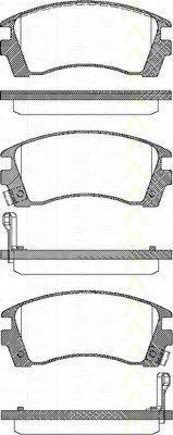 TRISCAN 811014004 Комплект гальмівних колодок, дискове гальмо