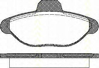 TRISCAN 811015001 Комплект гальмівних колодок, дискове гальмо