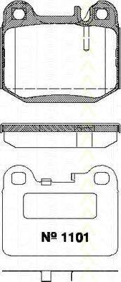 TRISCAN 811023032 Комплект гальмівних колодок, дискове гальмо