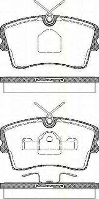 TRISCAN 811024860 Комплект гальмівних колодок, дискове гальмо