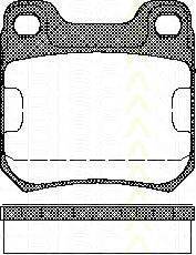 TRISCAN 811024866 Комплект гальмівних колодок, дискове гальмо