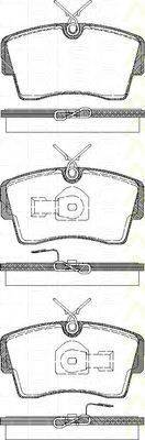 TRISCAN 811024997 Комплект гальмівних колодок, дискове гальмо