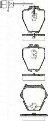 TRISCAN 811029032 Комплект гальмівних колодок, дискове гальмо