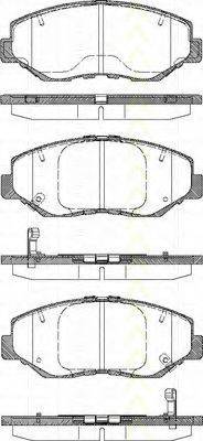 TRISCAN 811040060 Комплект гальмівних колодок, дискове гальмо