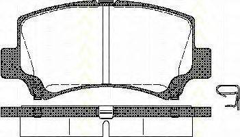 TRISCAN 811069006 Комплект гальмівних колодок, дискове гальмо