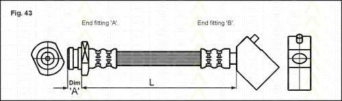 TRISCAN 815014104 Гальмівний шланг