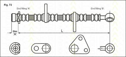 TRISCAN 815040109 Гальмівний шланг