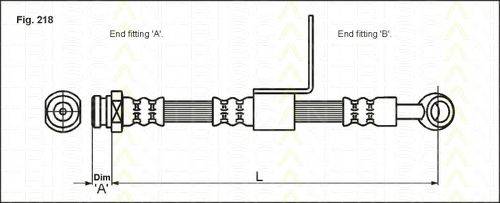 TRISCAN 815043107 Гальмівний шланг