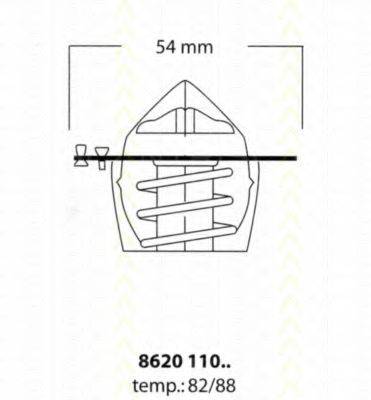 TRISCAN 862011088 Термостат, охолоджуюча рідина