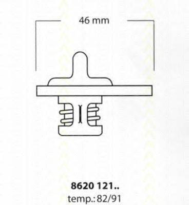 TRISCAN 862012182 Термостат, охолоджуюча рідина