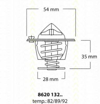 TRISCAN 862013289 Термостат, охолоджуюча рідина