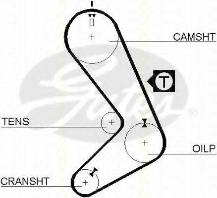 TRISCAN 86455131 Ремінь ГРМ