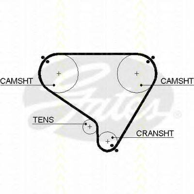 TRISCAN 86455146 Ремінь ГРМ