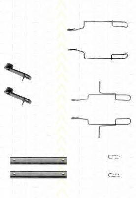 TRISCAN 8105101589 Комплектуючі, колодки дискового гальма