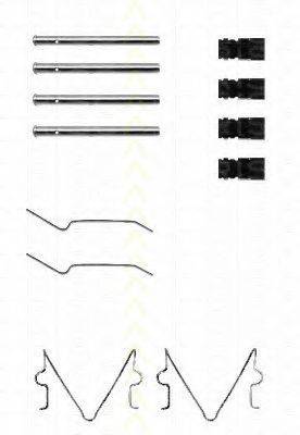 TRISCAN 8105101598 Комплектуючі, колодки дискового гальма
