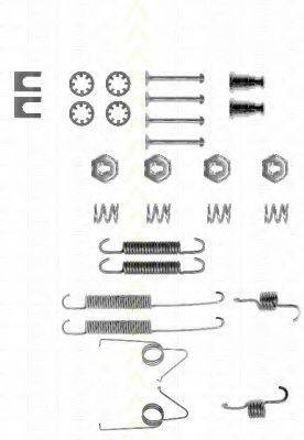 TRISCAN 8105162049 Комплектуючі, гальмівна колодка