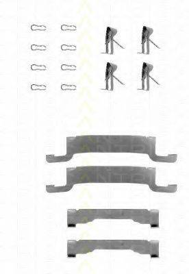 TRISCAN 8105421582 Комплектуючі, колодки дискового гальма