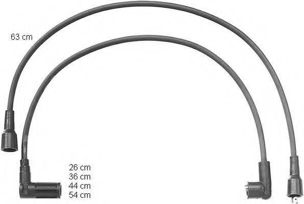 BERU ZEF1047 Комплект дротів запалювання
