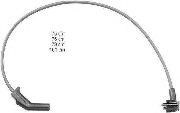 BERU ZEF1211 Комплект дротів запалювання