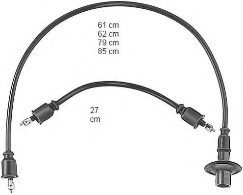 BERU ZEF303 Комплект дротів запалювання